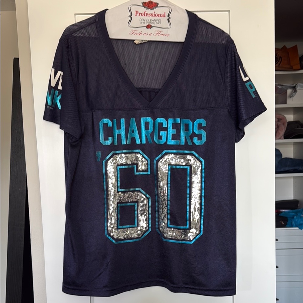 PINK Victoria's Secret Navy Mesh Jersey